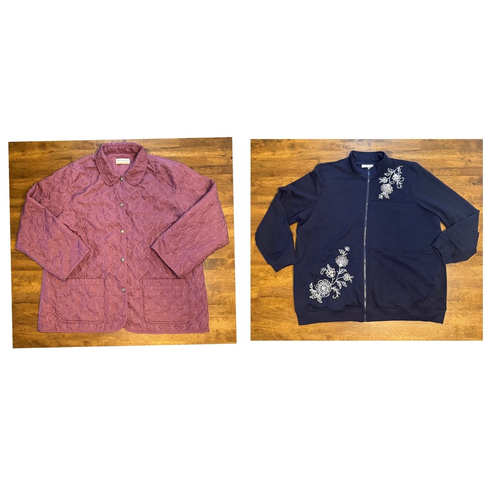 Alfred Dunner 2 jacket‎ bundle size  XL